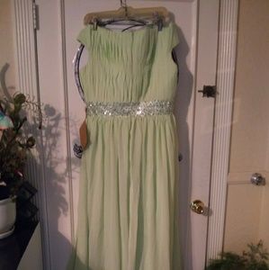 Lime green bridal style dress